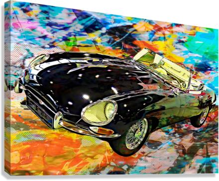 Jaguar E-Type Convertible 1960s  Canvas Print